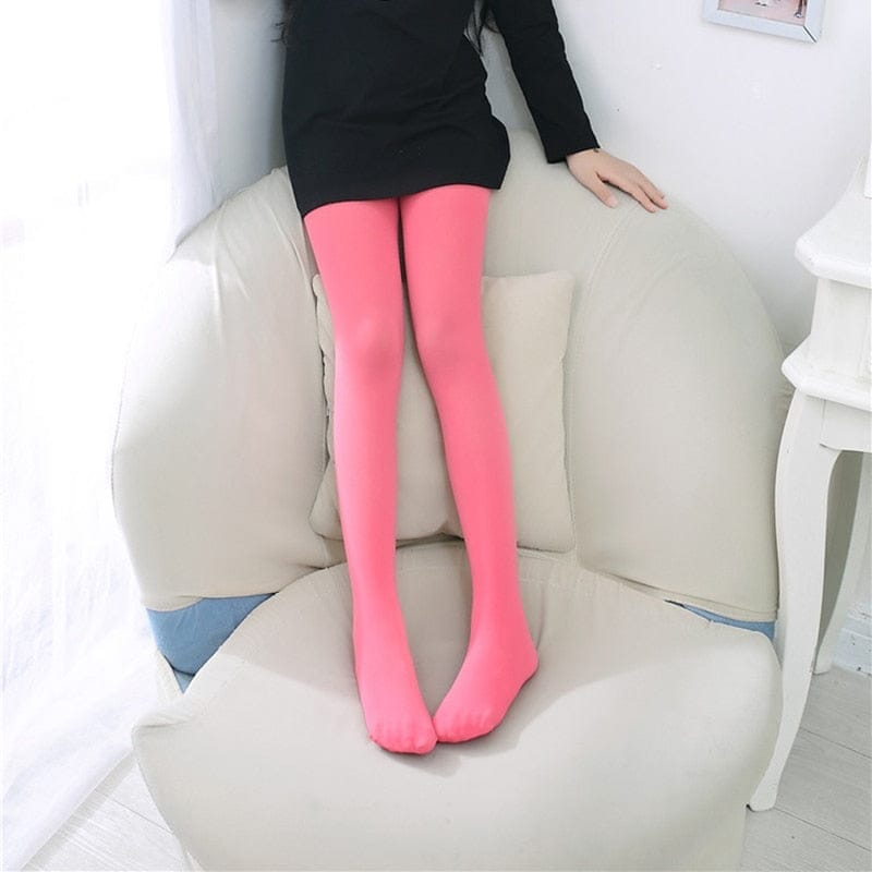 Pink Tights for Girls With Candy and Sweet Pattern, Cute Printed