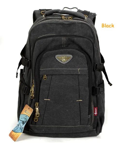 Canvas Military School Backpack Bennys Beauty World