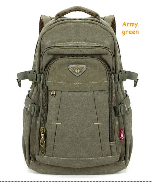 Canvas Military School Backpack Bennys Beauty World