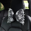 Car Lace Headrest Lumbar Support Car Short Plush Neck Pillow Fashion Car Interior Decoration Bennys Beauty World