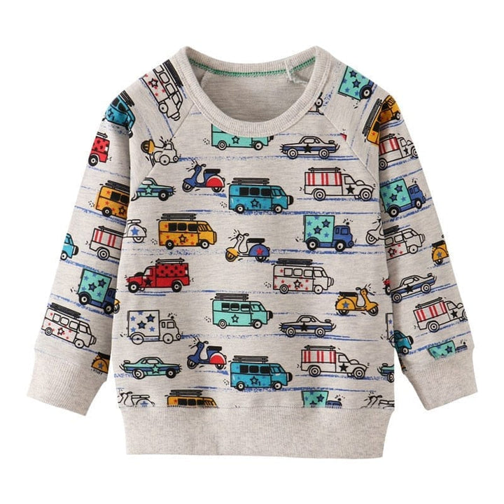 Cartoon Aircrafts Boys Sweatshirts For Toddlers Bennys Beauty World