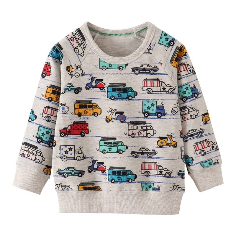 Cartoon Aircrafts Boys Sweatshirts For Toddlers Bennys Beauty World