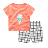 Cartoon Clothing Baby Boy Summer Clothes T-shirt Baby Girl Casual Clothing Sets Bennys Beauty World