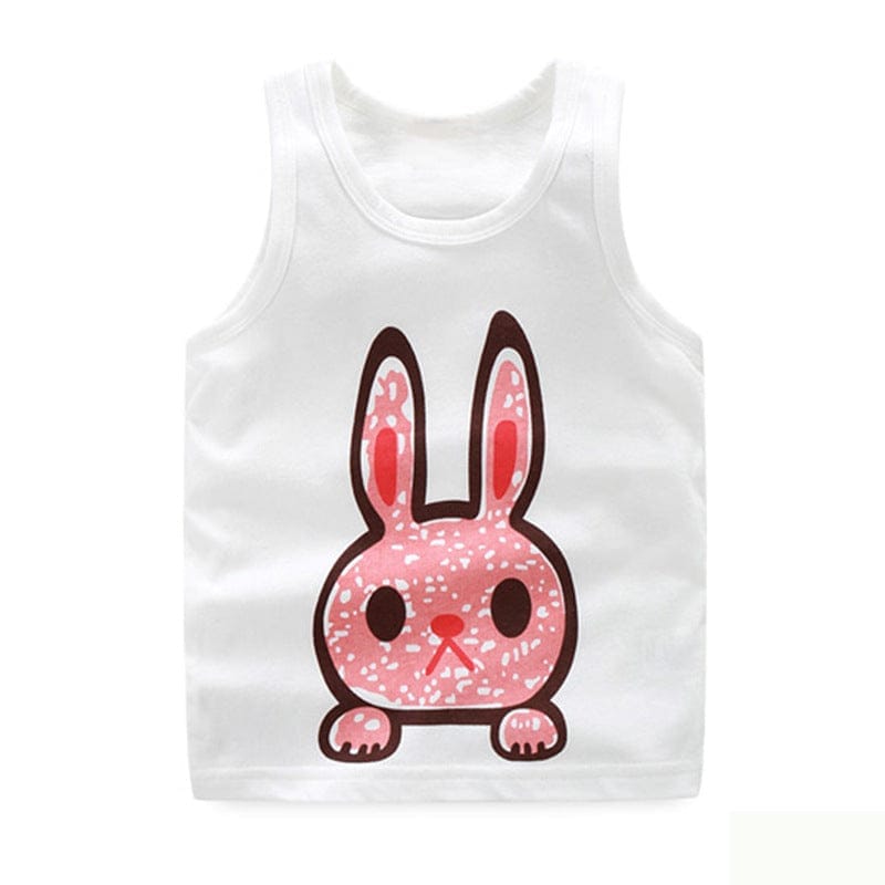 Cartoon kids in vest printing Bennys Beauty World