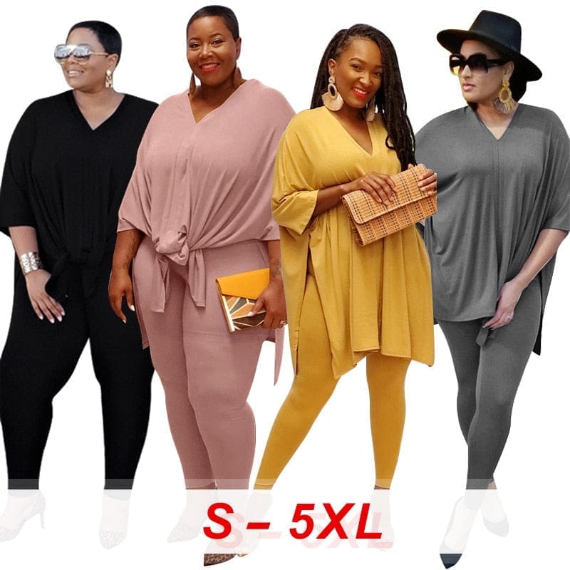 Casual Loose Two Piece,Women Plus Size Women Clothing Bennys Beauty World