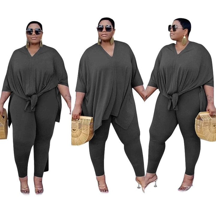 Casual Loose Two Piece,Women Plus Size Women Clothing Bennys Beauty World