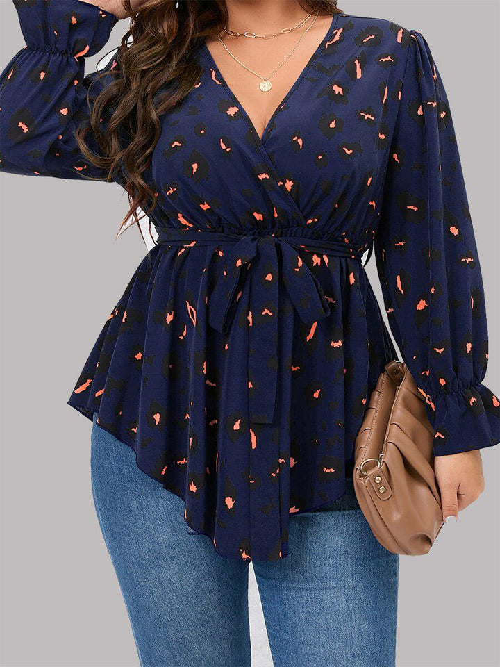 Casual Loose V-neck Women Blouses Bennys Beauty World