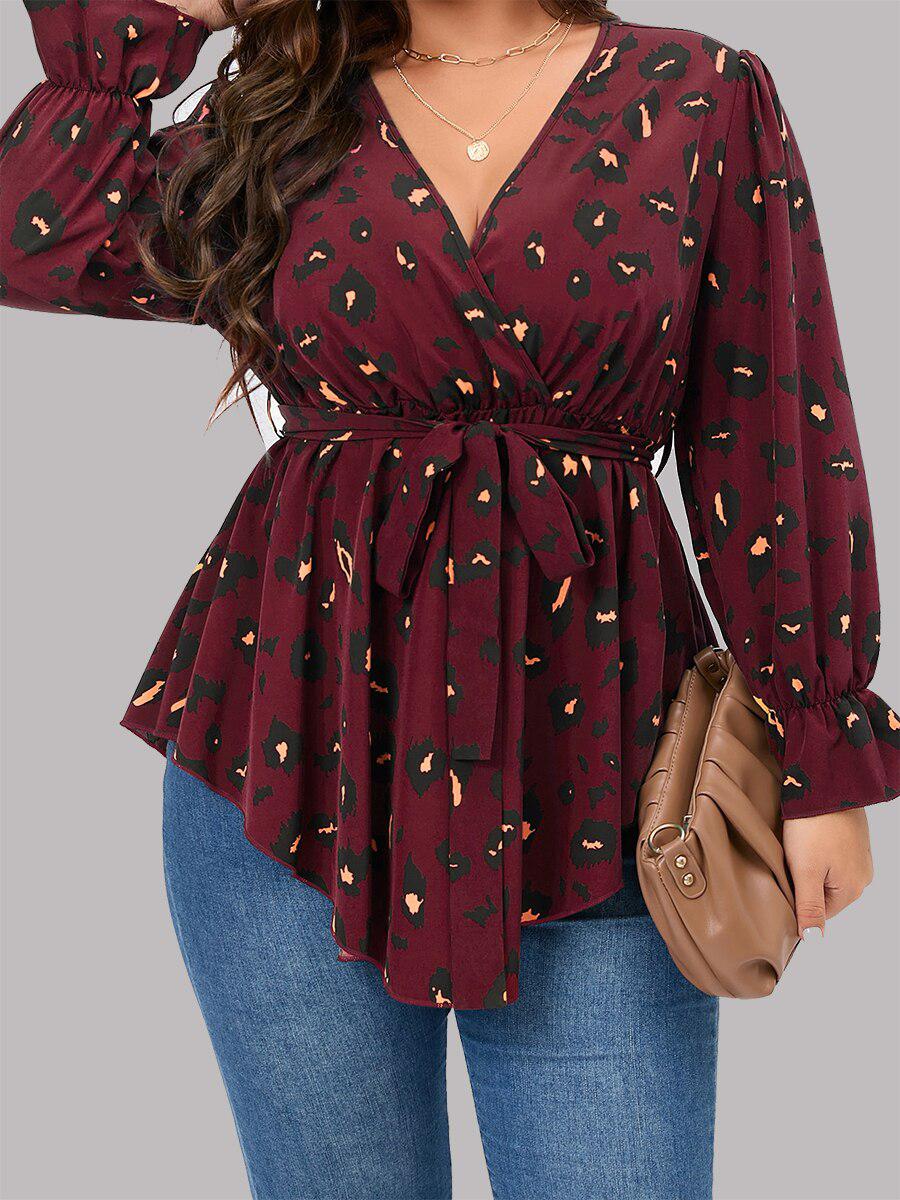 Casual Loose V-neck Women Blouses Bennys Beauty World