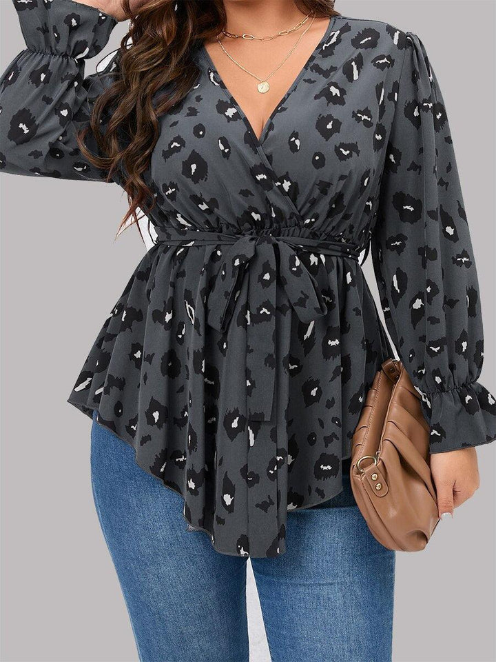 Casual Loose V-neck Women Blouses Bennys Beauty World