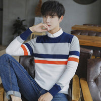 Casual Round Neck Pullover Sweater Men's Base Coat Bennys Beauty World