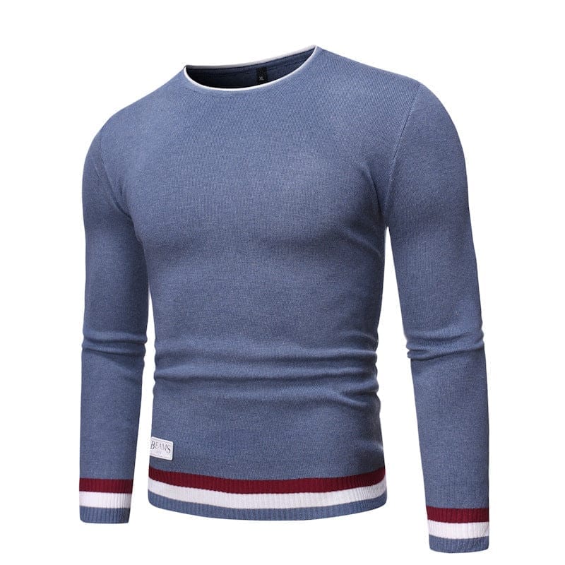 Casual Round Neck Pullover Sweater Men's Base Coat Bennys Beauty World