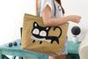 Cat Canvas Shoulder Bag Bennys Beauty World