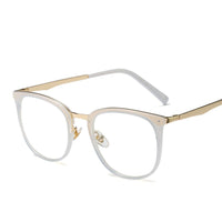 Cat Eye Eyeglasses Frame Transparent Blue Light Blocking Glasses Bennys Beauty World