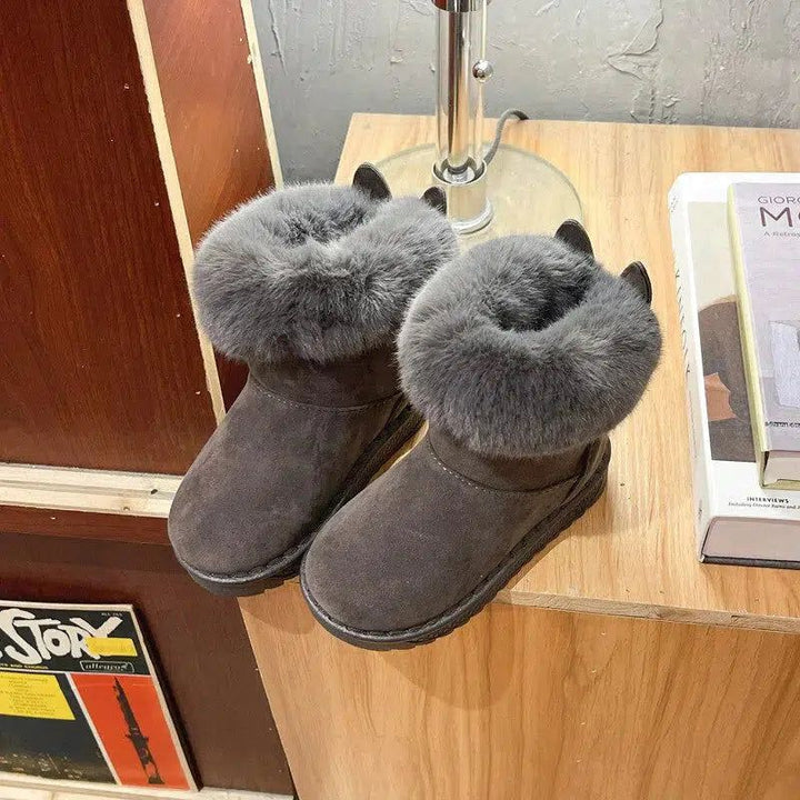 Children Casual Shoes Baby Boys And Girls Fashion Fur Snow Boots Bennys Beauty World