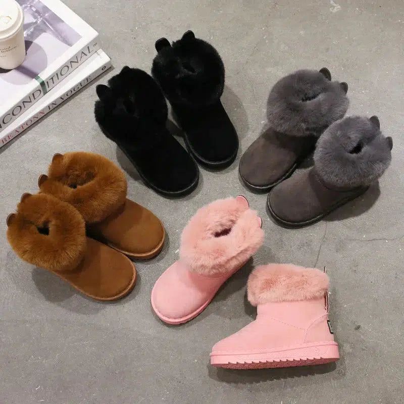 Children Casual Shoes Baby Boys And Girls Fashion Fur Snow Boots Bennys Beauty World