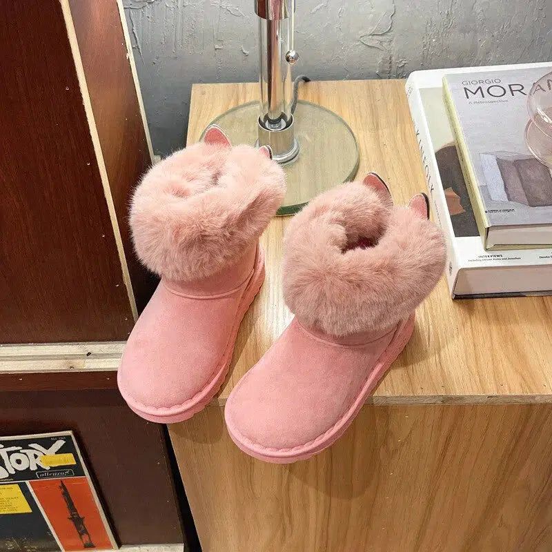 Children Casual Shoes Baby Boys And Girls Fashion Fur Snow Boots Bennys Beauty World