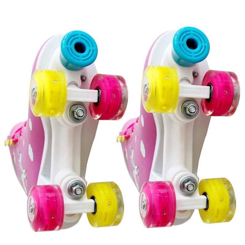Children's 4 Led Light Wheels Balanced Skates Bennys Beauty World