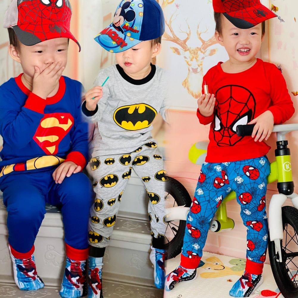 Children's Clothing Sets Boys Sleepwear Kids Spider Cartoon Pyjamas Bennys Beauty World