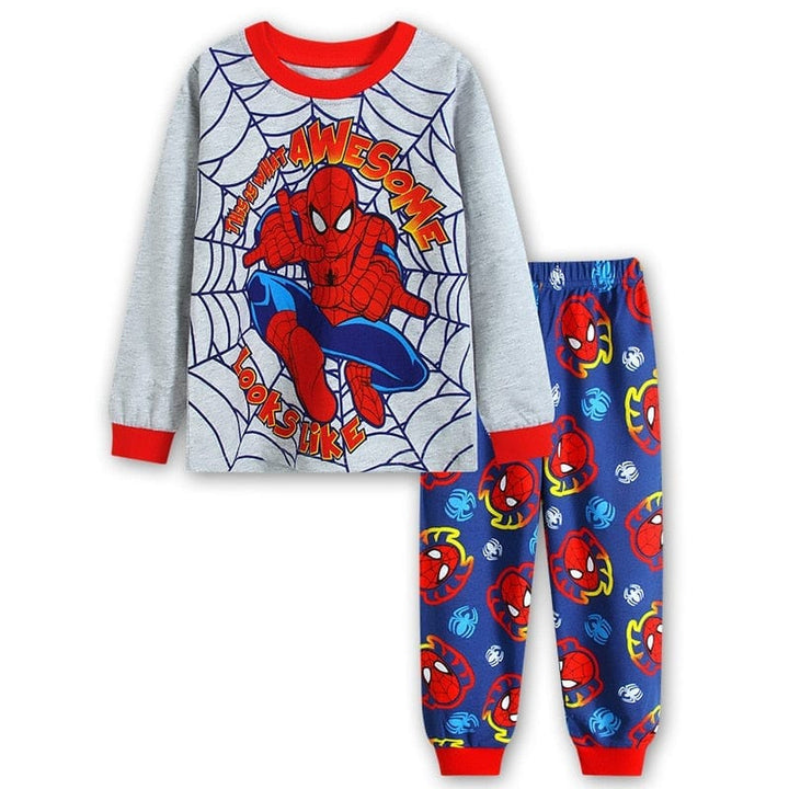 Children's Clothing Sets Boys Sleepwear Kids Spider Cartoon Pyjamas Bennys Beauty World