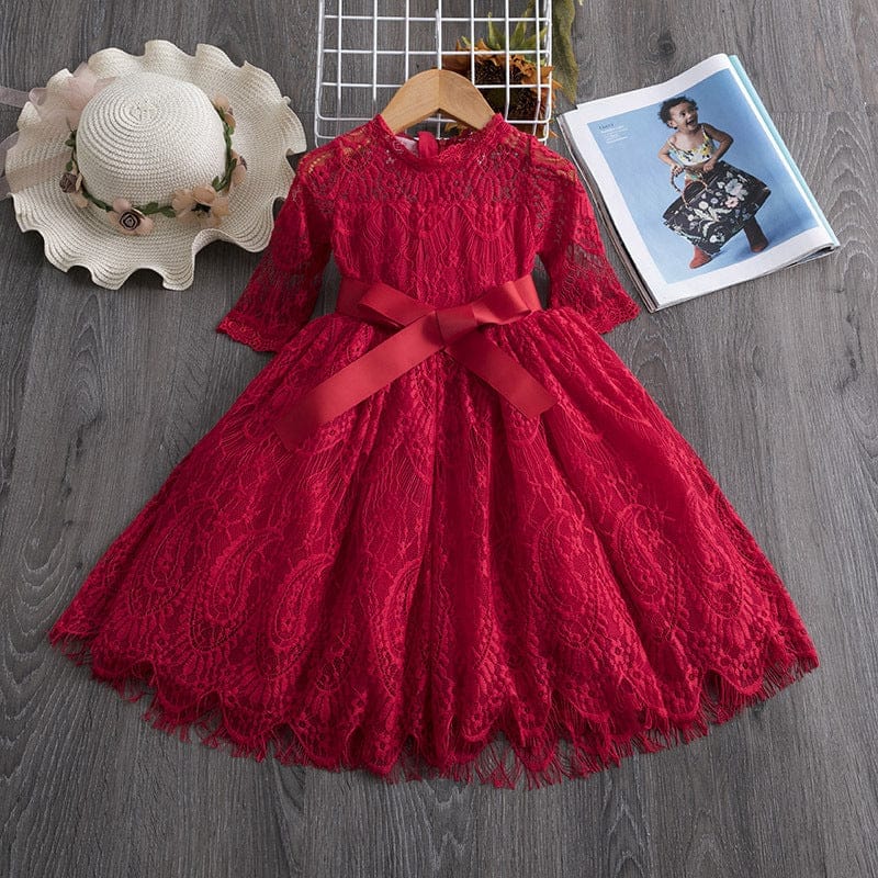 Children's Dress Embroidered Mesh Tulle Tutu Dress Skirt Bennys Beauty World