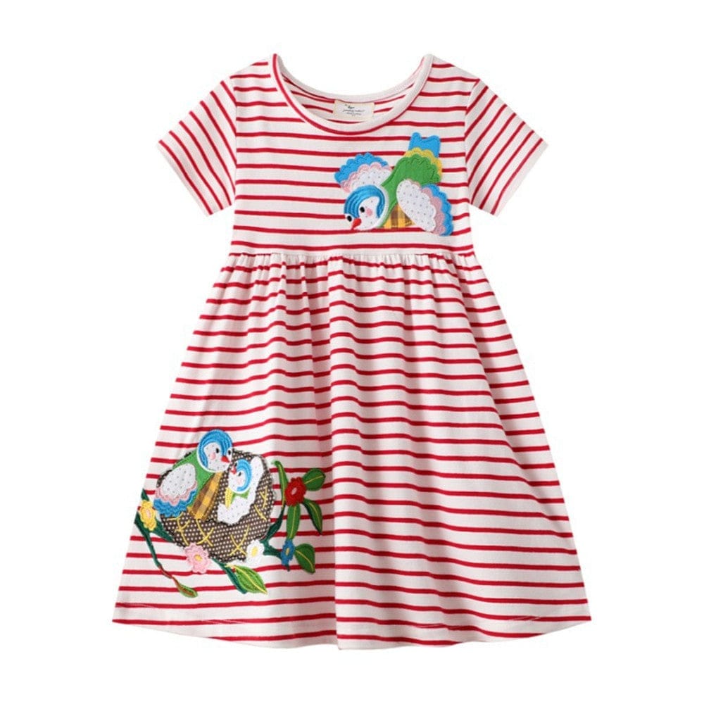 Children's Princess Print Cartoon Girls Dress Bennys Beauty World