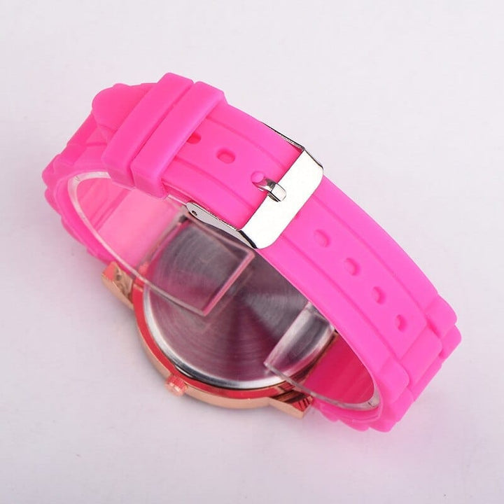 Children's  Quartz Wrist watches for Girls Cartoon Silicone strap Gift Watch Bennys Beauty World