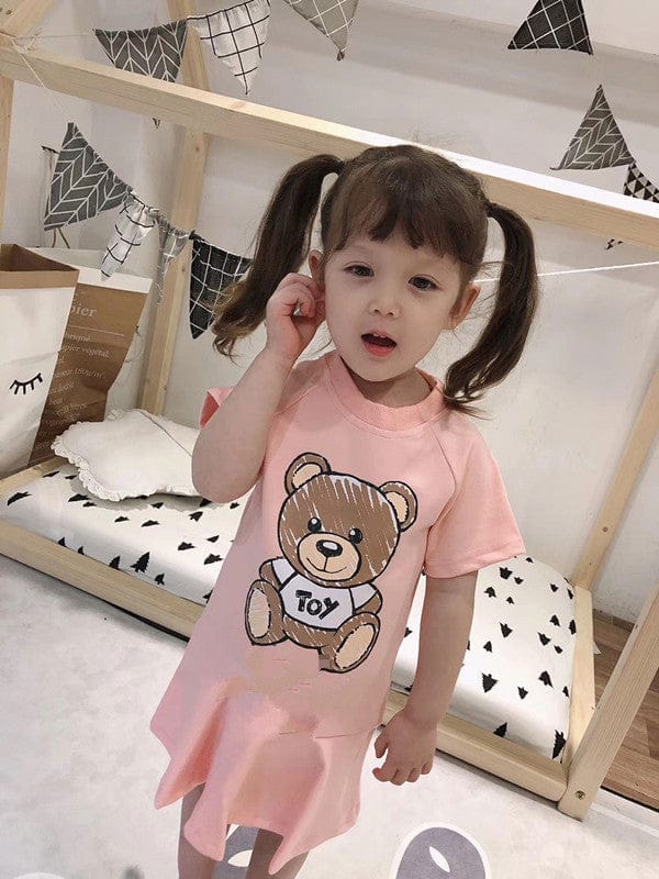 Children's Short Sleeve Princess Dress Half Sleeve Comfortable Dress Bennys Beauty World