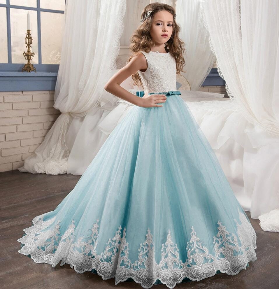 Children's Wedding Dress Dress Lace Puff Princess Dress Bennys Beauty World