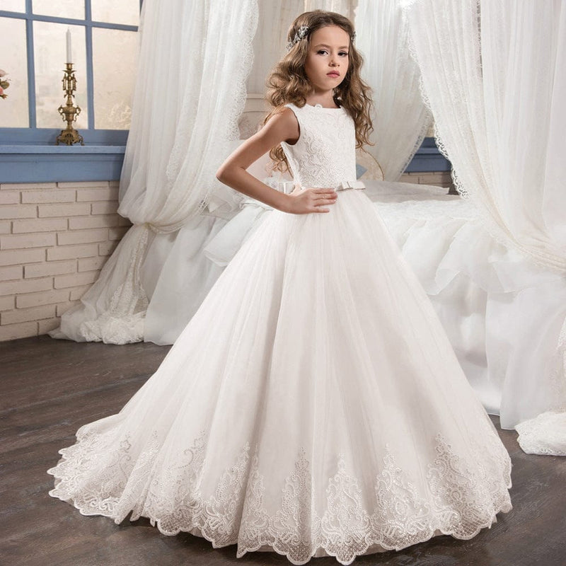 Children's Wedding Dress Dress Lace Puff Princess Dress Bennys Beauty World