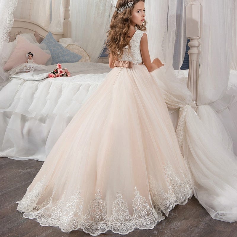 Children's Wedding Dress Dress Lace Puff Princess Dress Bennys Beauty World