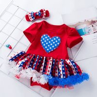 Children's clothing baby short-sleeved dress baby cartoon star princess dress Bennys Beauty World