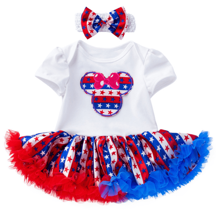 Children's clothing baby short-sleeved dress baby cartoon star princess dress Bennys Beauty World