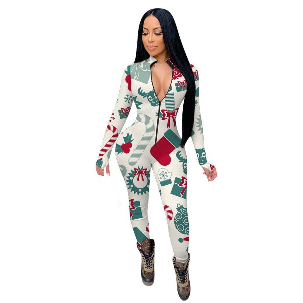 Christmas Element Jumpsuit Casual Jumpsuit Bennys Beauty World