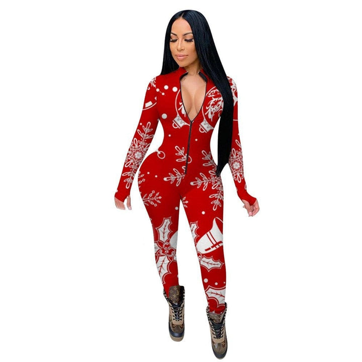 Christmas Element Jumpsuit Casual Jumpsuit Bennys Beauty World