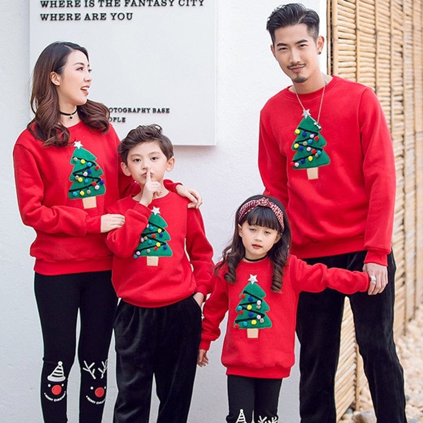 Christmas Family Matching Pajamas Winter Santa Claus  Ugly Sweaters Bennys Beauty World