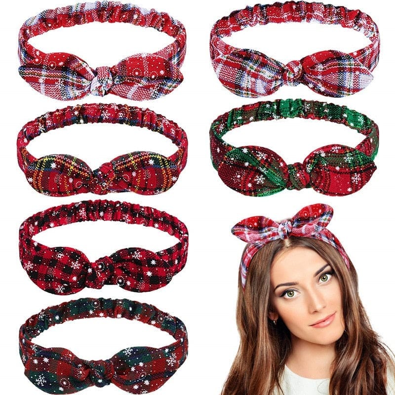 Christmas Gifts Snowflake Grid Headband Xmas Garland Bennys Beauty World