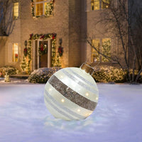 Christmas Ornament Ball Outdoor Pvc 60CM Inflatable Decorated Ball PVC Giant Big Large Balls Xmas Tree Decorations Toy Ball Bennys Beauty World