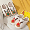 Christmas Shoes Winter Home Slippers Elk Soft Cozy Bedroom Slipper Bennys Beauty World