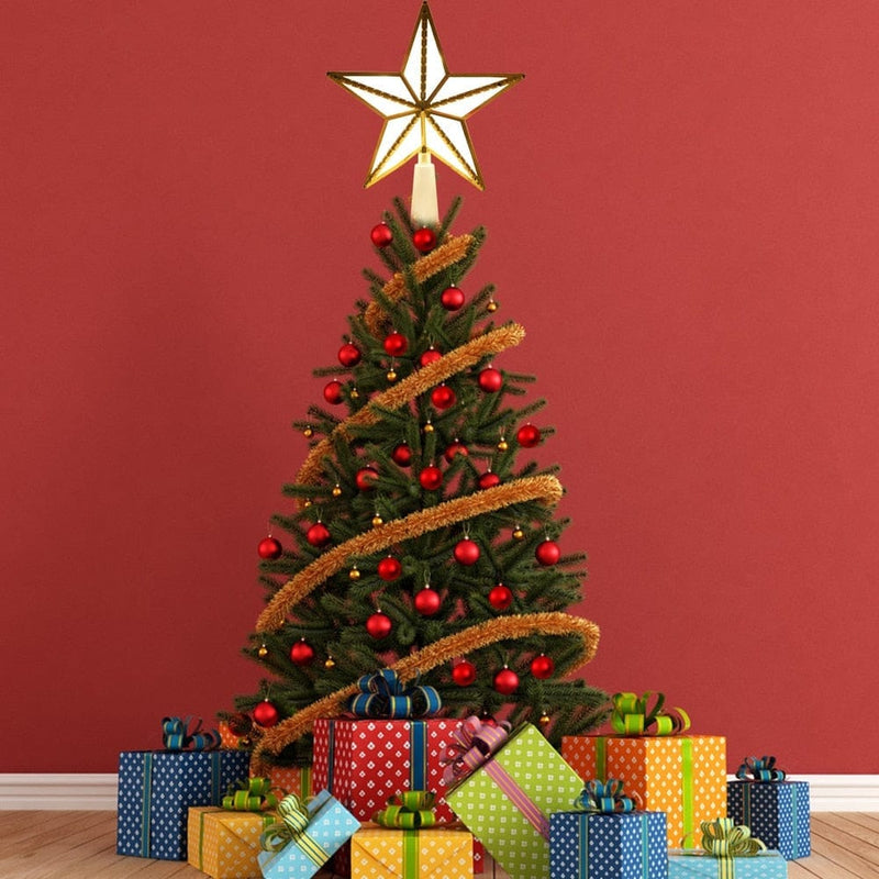 Christmas Tree Topper LED Light 3D Star Ornament Bennys Beauty World