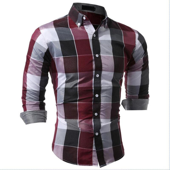 Classic Plaid Dress Shirts Bennys Beauty World