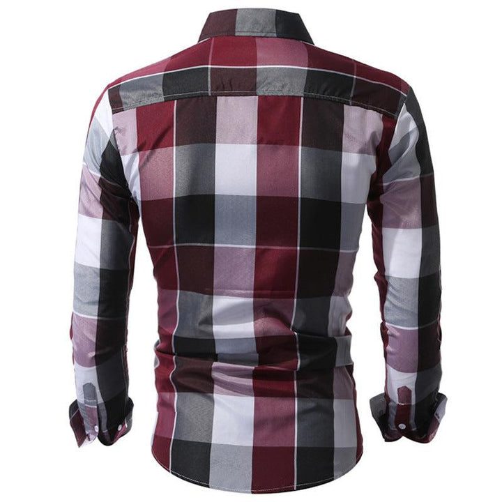 Classic Plaid Dress Shirts Bennys Beauty World