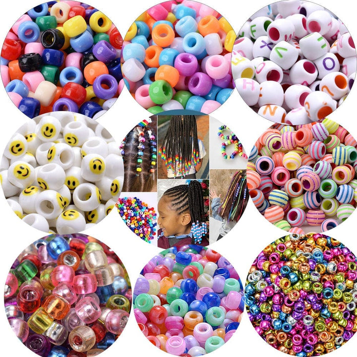 Colorful Pony Beads Fashion Hair Beads For Kids Bennys Beauty World