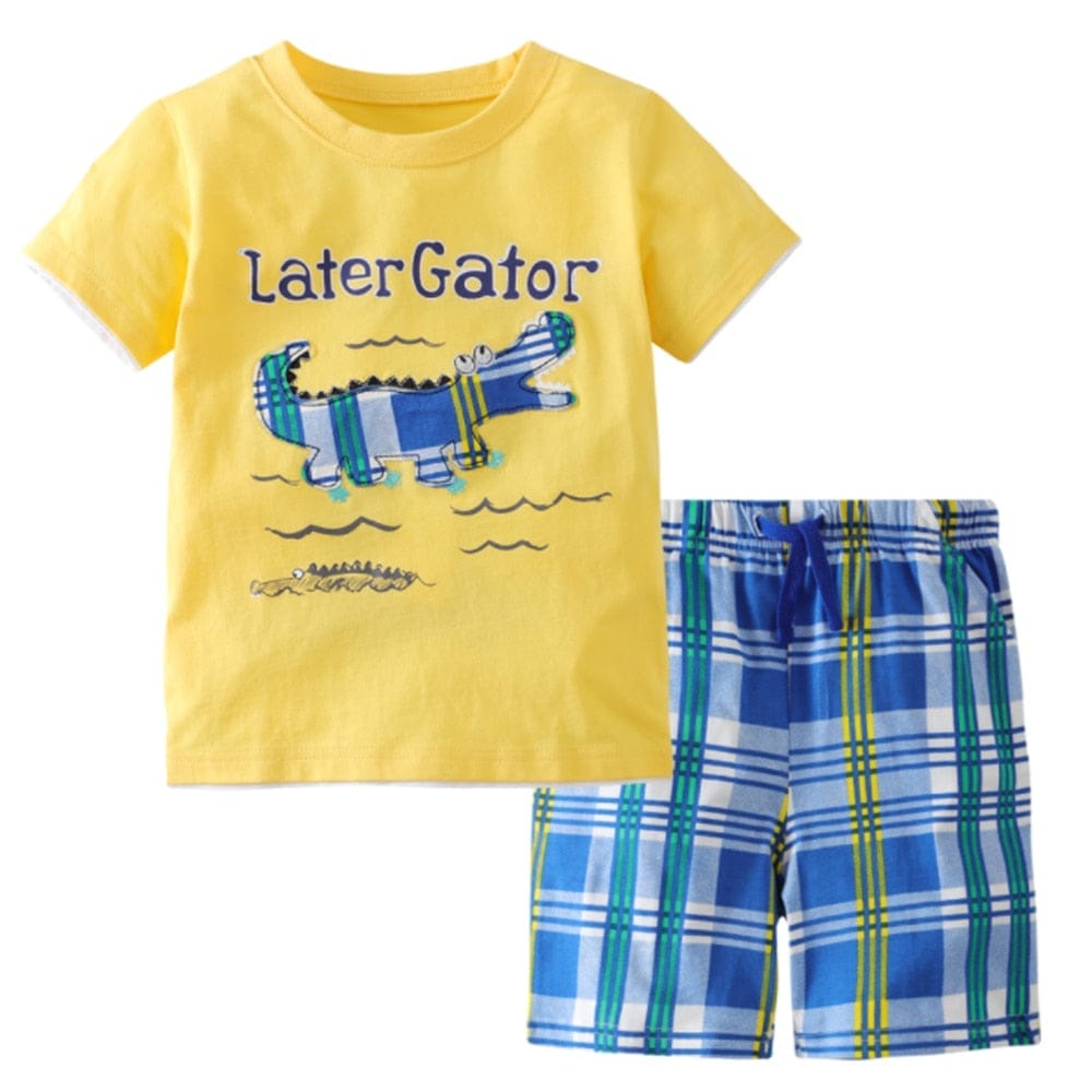 Cotton Boys & Girls Clothing Sets Short Sleeve Bennys Beauty World