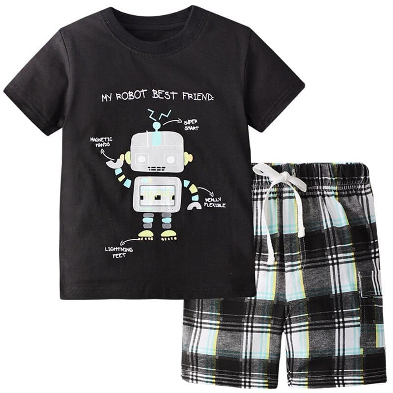 Cotton Boys & Girls Clothing Sets Short Sleeve Bennys Beauty World