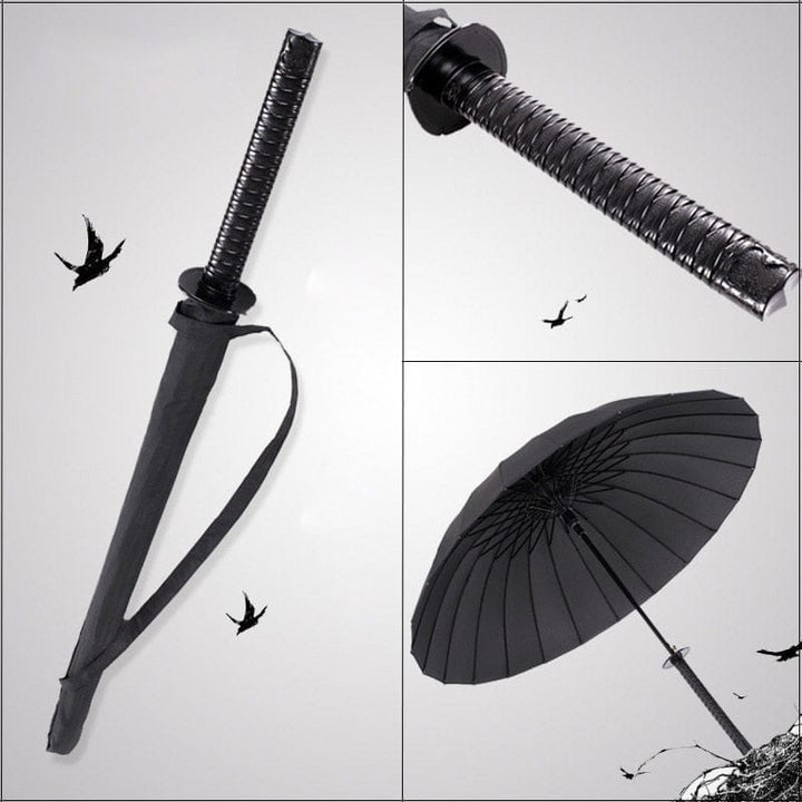 Creative Long Handle Large Windproof Samurai Sword Umbrella Bennys Beauty World