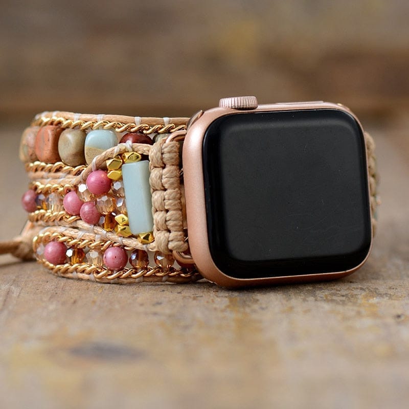 Creative Natural Gems Stone Aple Watch Band Bennys Beauty World