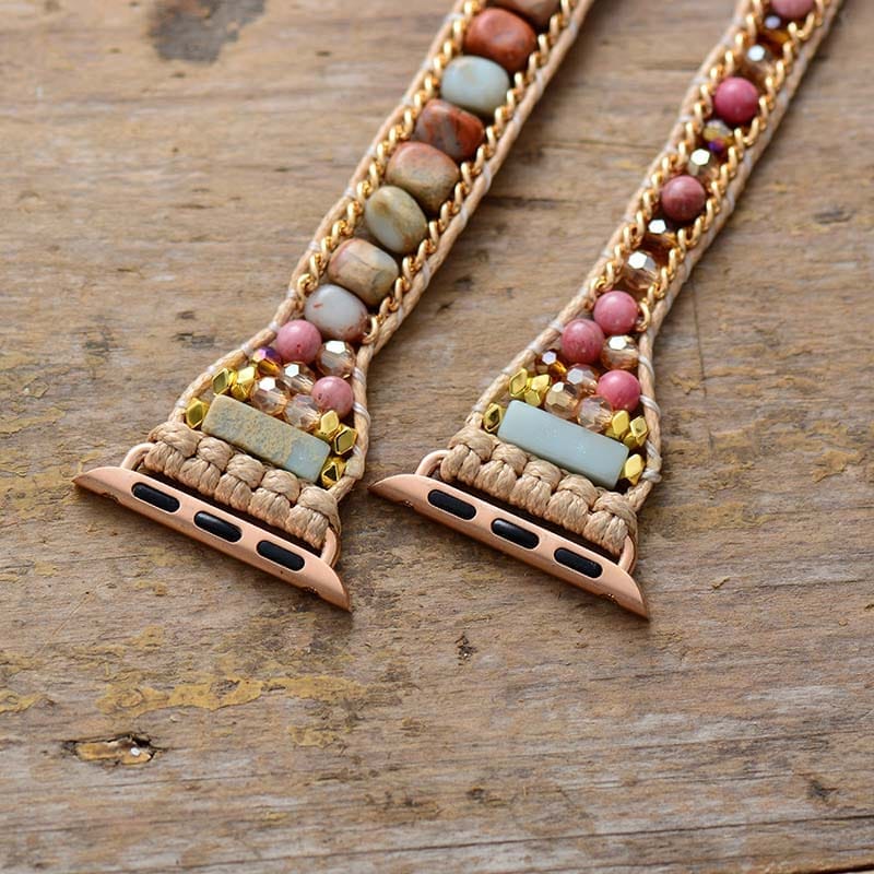 Creative Natural Gems Stone Aple Watch Band Bennys Beauty World