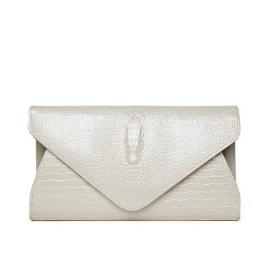 Crocodile pattern cow leather women clutch bag Bennys Beauty World