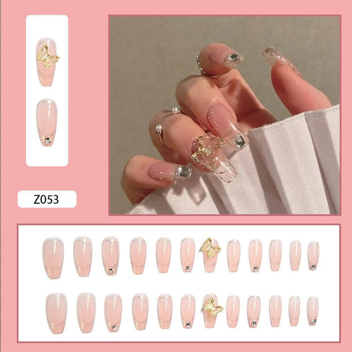 Crystal Butterfly Fake Nail Nails Finished Wear Bennys Beauty World