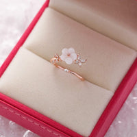 Crystal Flower Ring For Ladies Bennys Beauty World